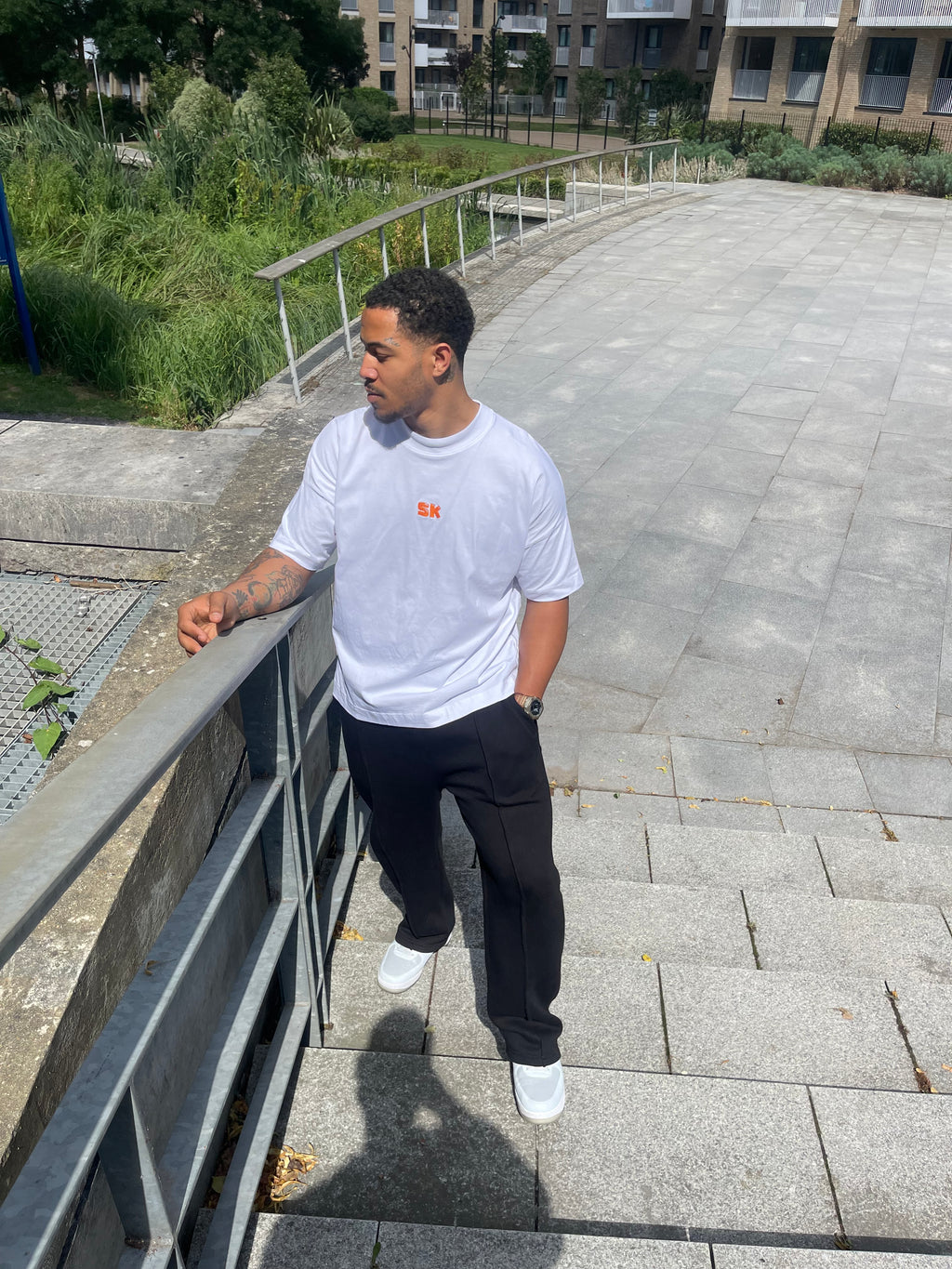 White Embroidered Tshirt
