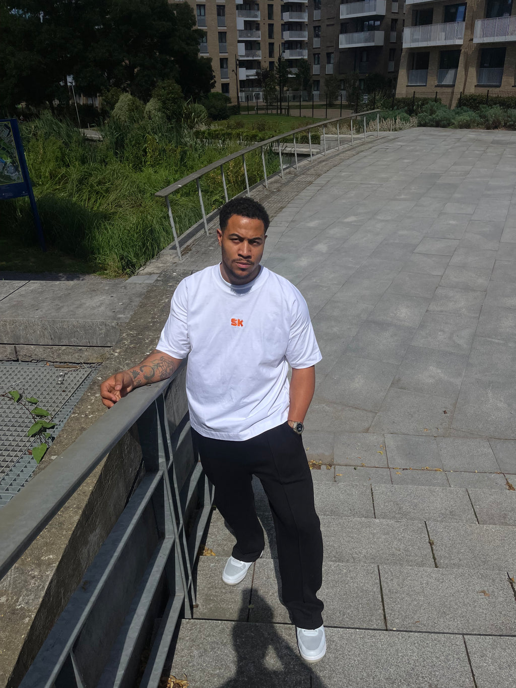 White Embroidered Tshirt